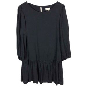 Anthropologie Meadow Rue Black Drop Waist Size 10